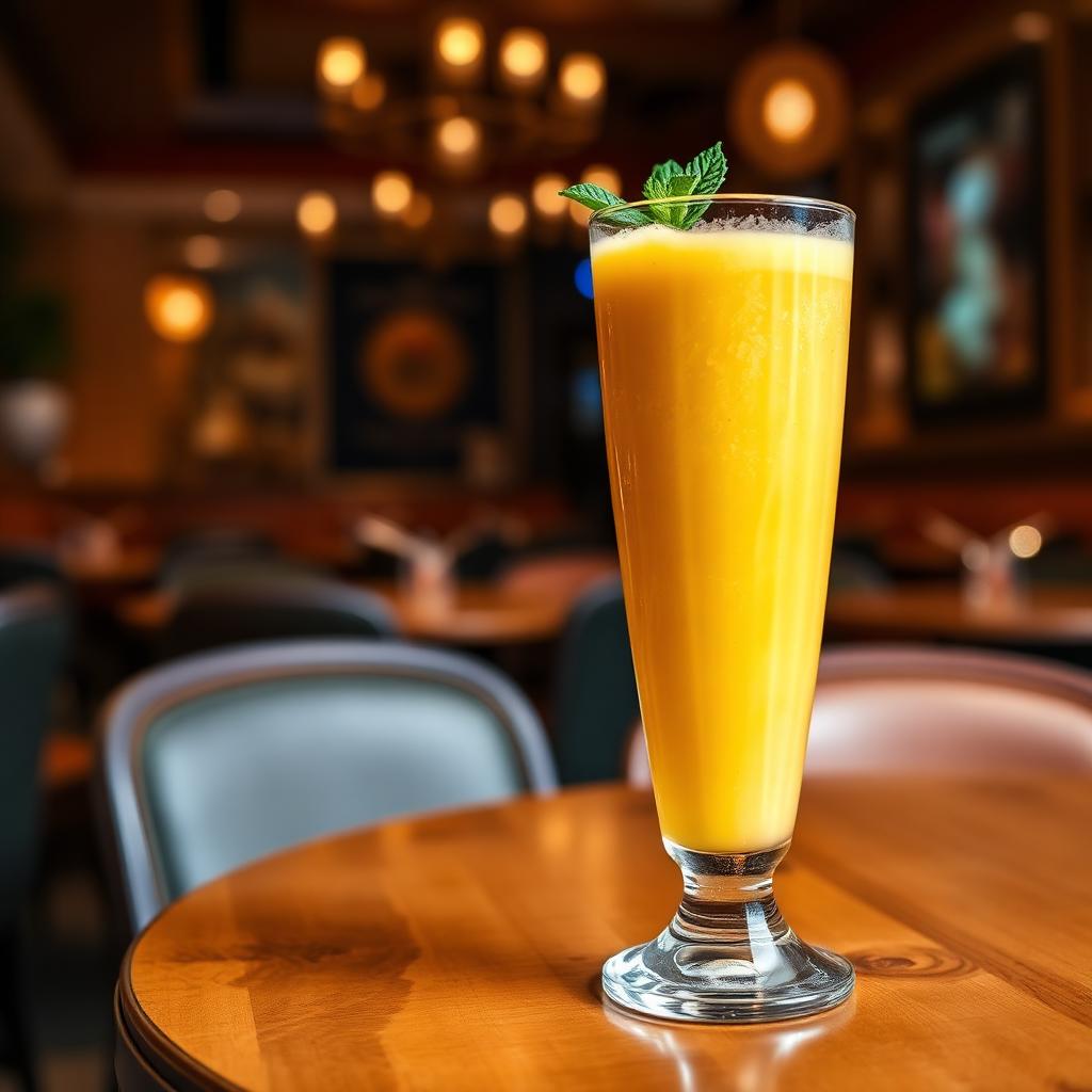 Lassi at Amrapali Tsurumi Indian restaurant