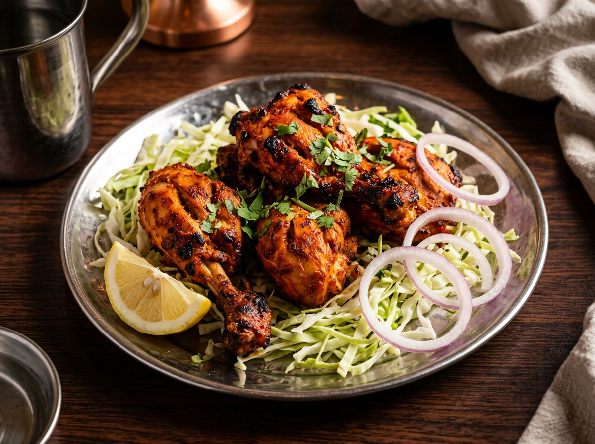 Tandoori chicken at Amrapali